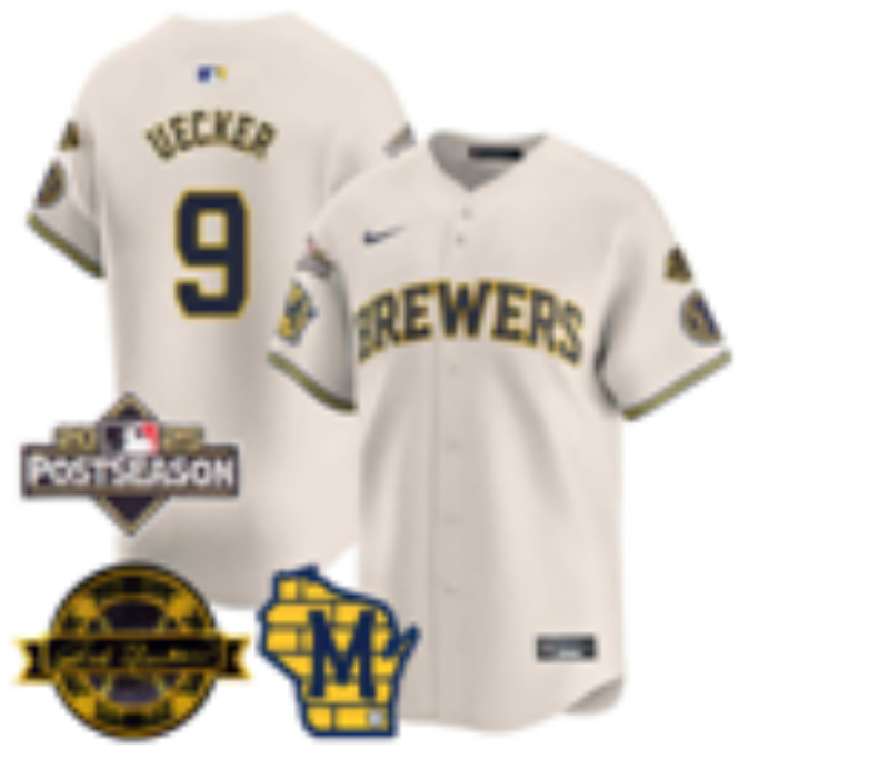 Youth Milwaukee Brewers #9 Bauers cream Nike 2026 World Series jersey 1021304->youth mlb jersey->Youth Jersey